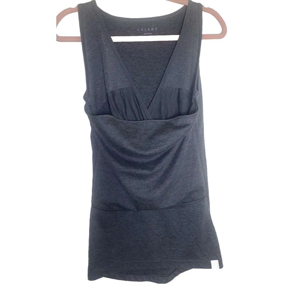 Lalabu Soothe Shirt Babywearing Tank Top Womens Medium Gray Nursing Carrier